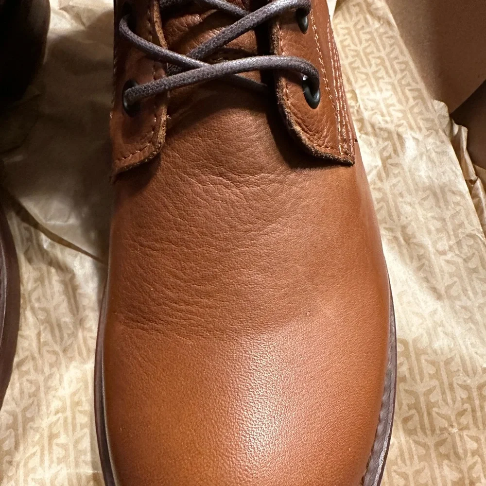 NEW size 9.5 Frye Women's Brown Lace Up Leather Boots with BOX color Whisky - Picture 5 of 8